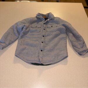 Tailor Vintage boys size 4/5 warm button up jacket gray